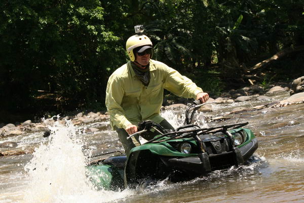 Volare ATV tour invovles  river adventures