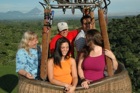 Volare Costa Rica balloon near Arenal volcano