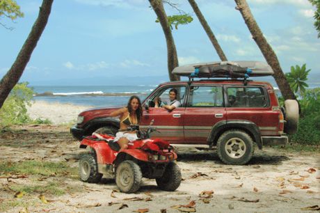 Serendipity Costa Rica's 4x4 crossing spillover in sugarcane fields